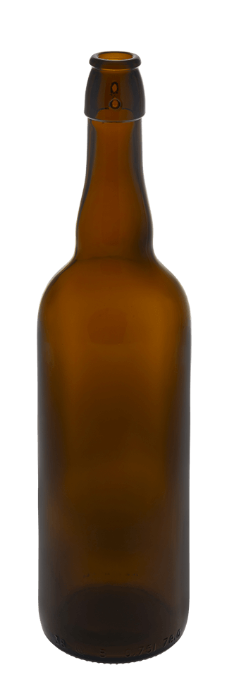 Beer bottle 750ml 26crown/swing top Glass amber